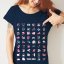 Merino triko s ikonkami – edice Svět - Střih: Pánské, Velikost: M